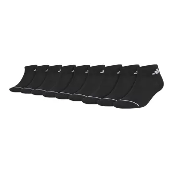 Adidas Ankle Socks Unisex Black 9 Double Loads