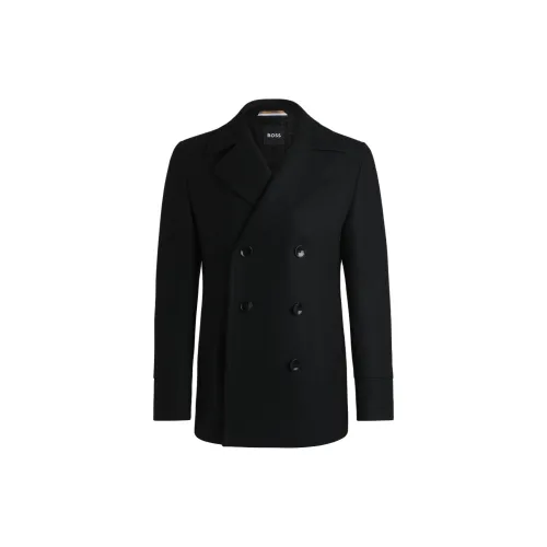 HUGO BOSS Coats Men Black