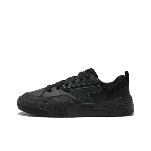 FILA MANUAL Skateboard Shoes Men Low-Top Black