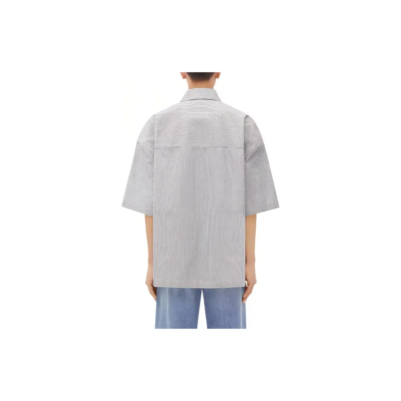 Bottega Veneta Bv Embroidered Striped Overshirt-1