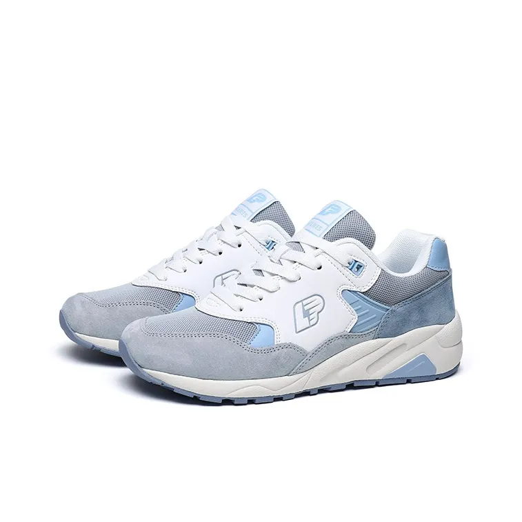 LPMX Anti Slip And Wear Resistant Breathable Low Top Casual Shoes Men's Medium Gray Light Blue-2