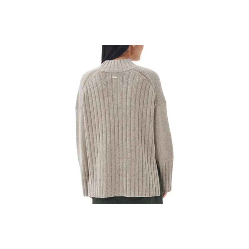 BARBOUR Winona Knitted Jumper Sweater Women's Gray-3