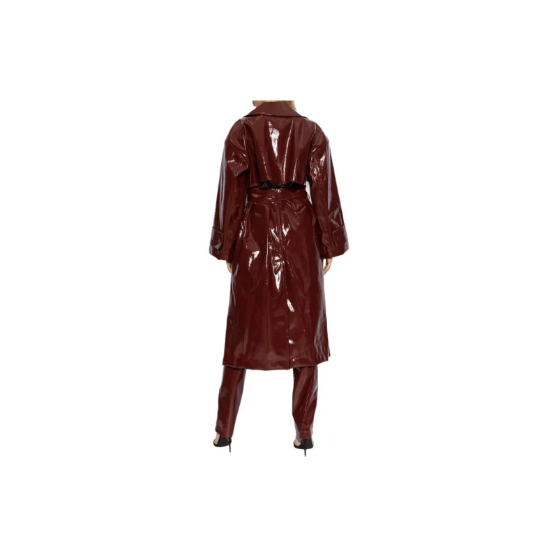 Blumarine Lacquered finish Single breasted Coat-2