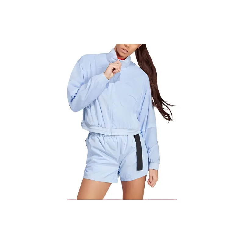 Adidas Jackets Coats Women's Light Powder Blue/Blended Blue-1