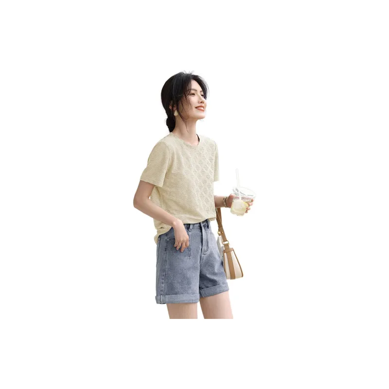 XWI T Shirt Women's Cream Yellow-2