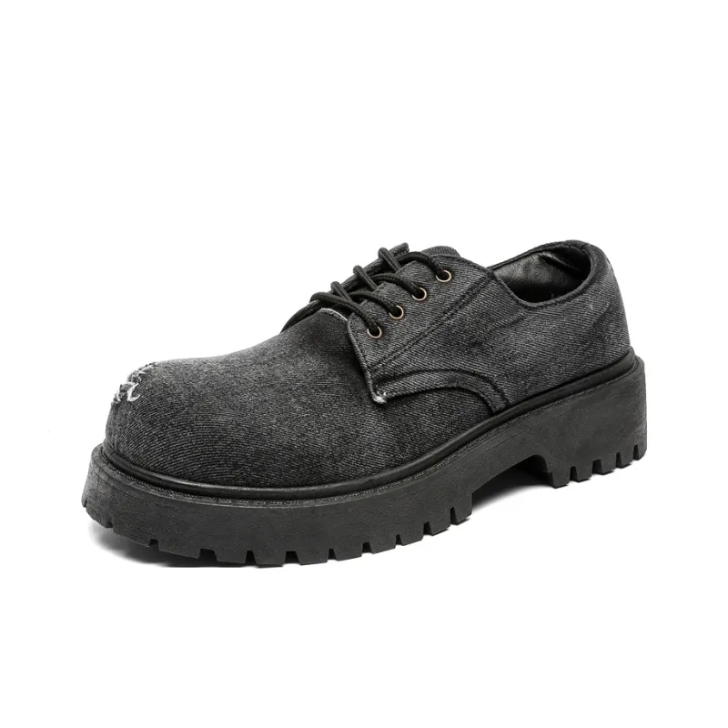 Wooden Rabbit Height Increasing Abrasion Resistant Lightweight Slip Resistant Low Top Casual Shoes Unisex-27