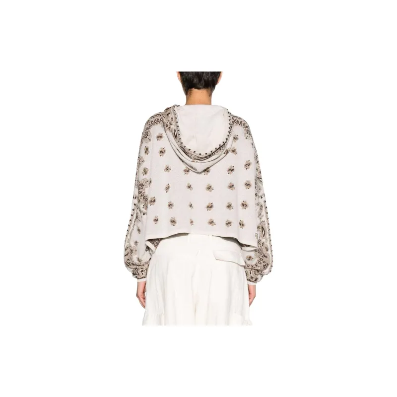 AMIRI Bandana Hoodie 'White/Brown'-2