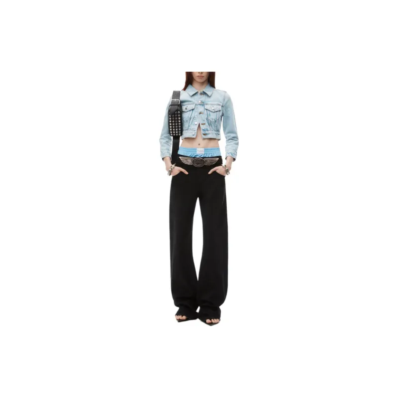 Alexander Wang Balloon Jean Prestyle Boxer Washed Black-2