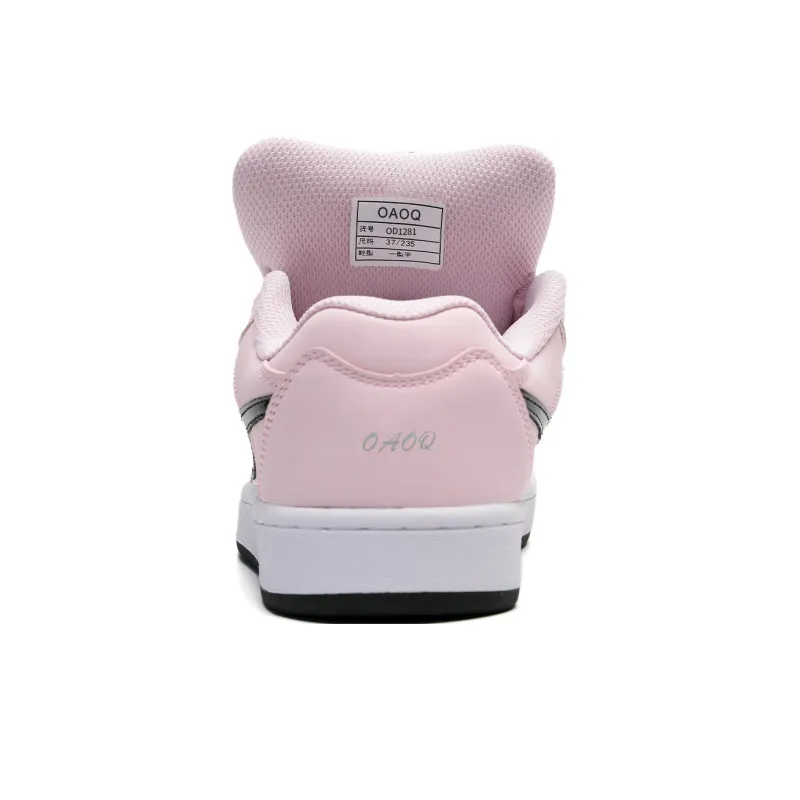 OAOQ Height Increasing Wear-Resistant Lightweight Breathable Slip-Resistant Low-Top Skateboard Shoes Unisex Box-44