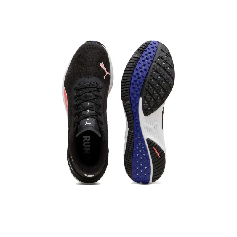 PUMA Electrify Nitro 3 Anti Slip Wear Resistant Low Top Running Shoes Men's Black-3