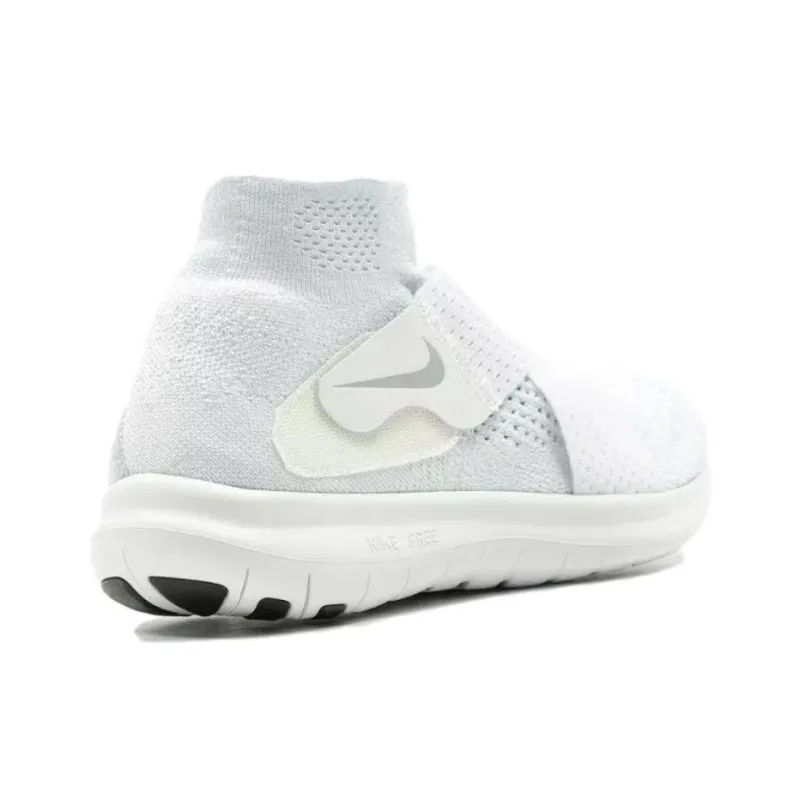 Nike Free Rn Motion Flyknit Triple White-3
