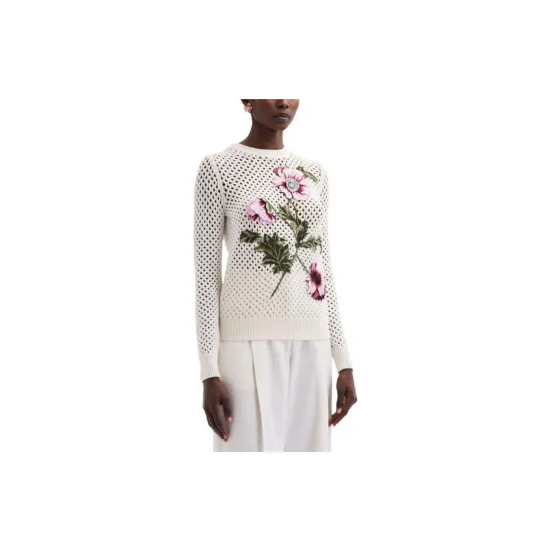 Oscar De La Renta Open-knit Crochet Rop-4
