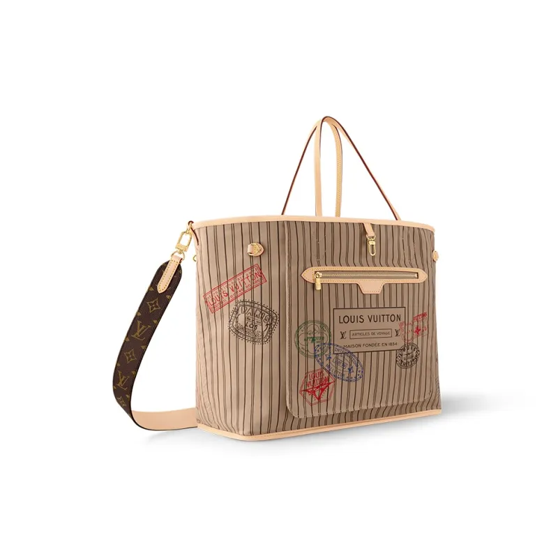 LOUIS VUITTON Neverfull Bandouliere Gm Inside Out Monogram/Beige-2