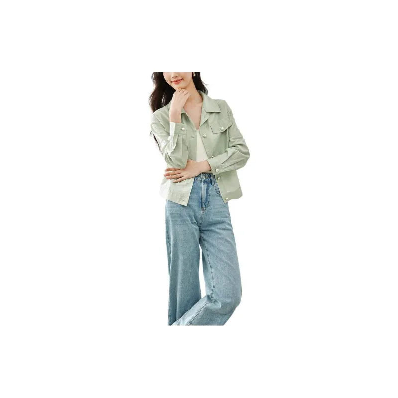 VIMLY Shirts Women's Green-3