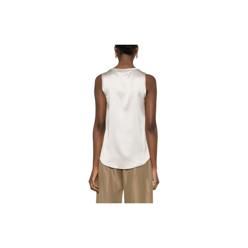 Brunello Cucinelli Scoop Neck Sleeveless Top-2