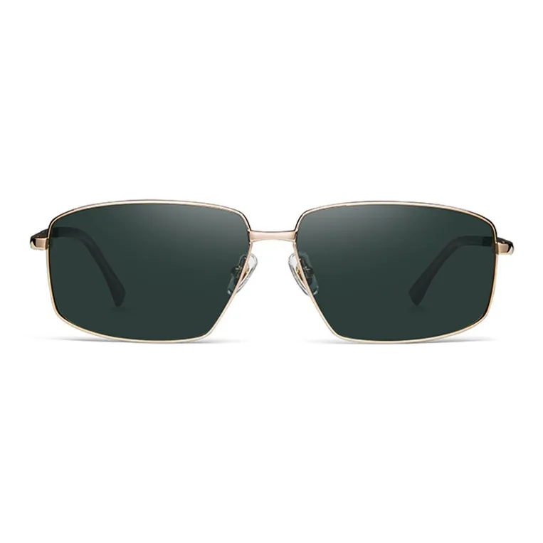 HELEN KELLER Irregular Shape Sunglasses Unisex Gold Silver Black-1