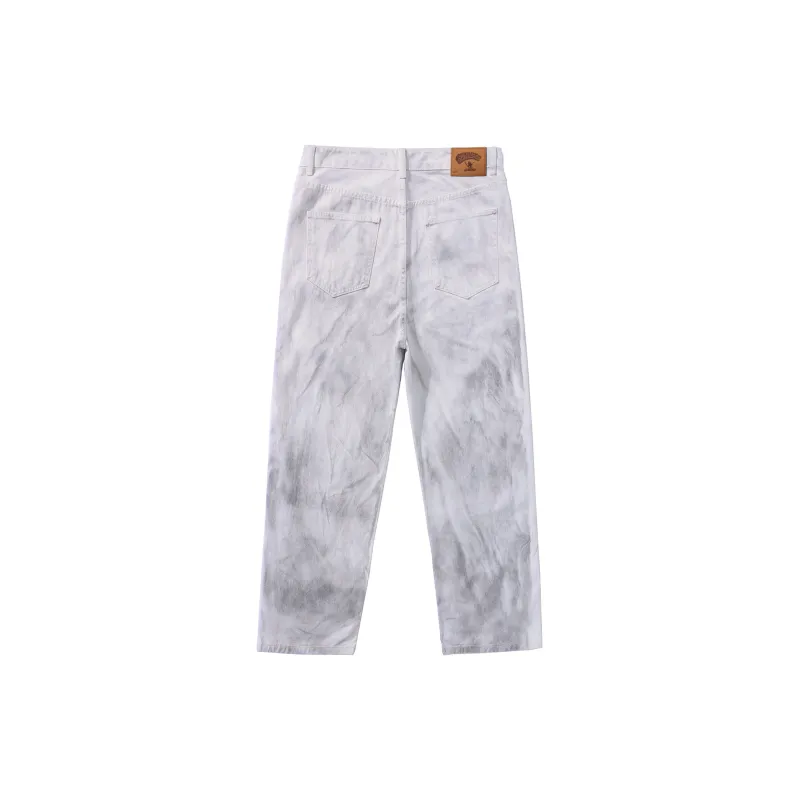 SANTASTIC Jeans Men's White Distressed Pants-1