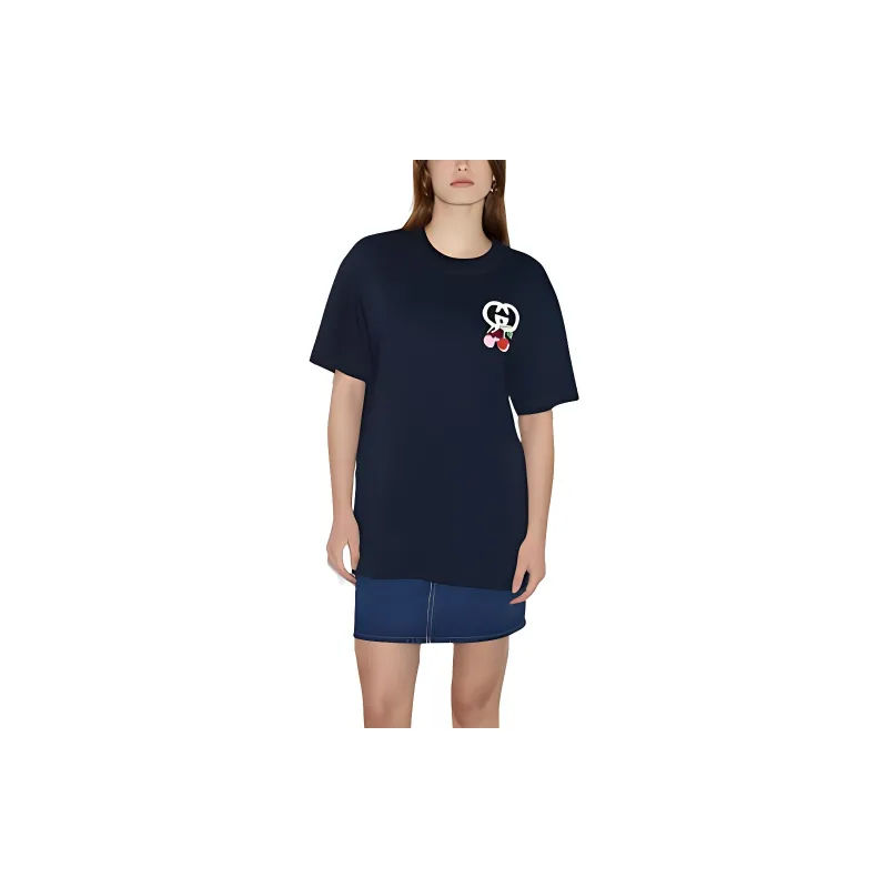 GUCCI SS24 T Shirt Women's Navy-1