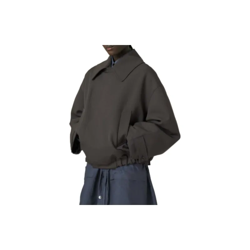 Lemaire Short Trench Blouson 'Dark Grey'-3