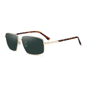 HELEN KELLER Irregular Shape Sunglasses Unisex Gold Silver Black