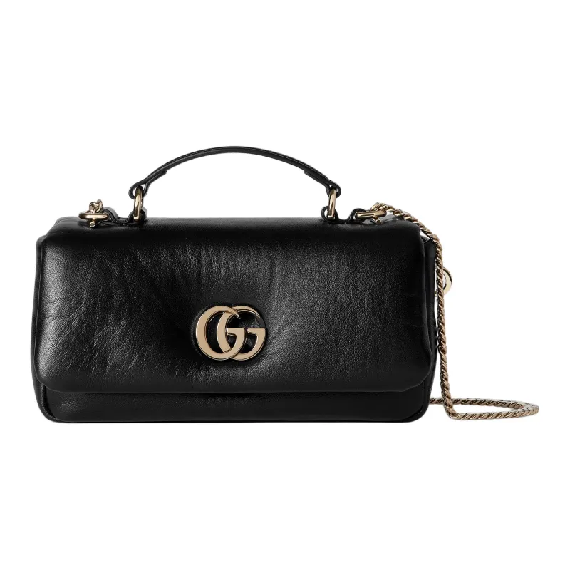 GUCCI Leather Shoulder Bag, Crossbody Bag, Handbag Mini Women's Black-0