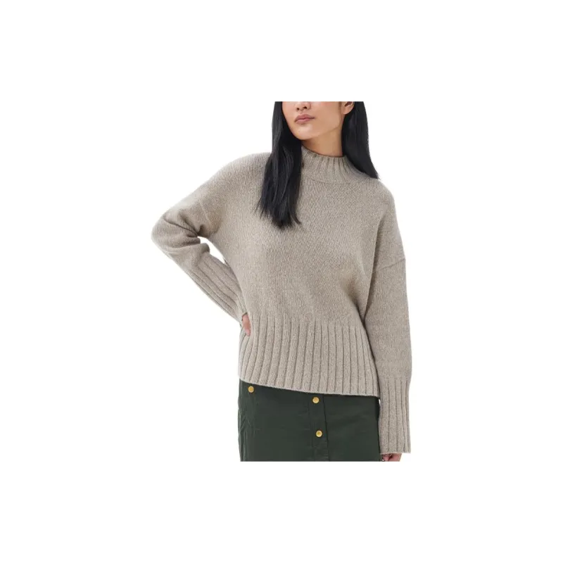 BARBOUR Winona Knitted Jumper Sweater Women's Gray-2