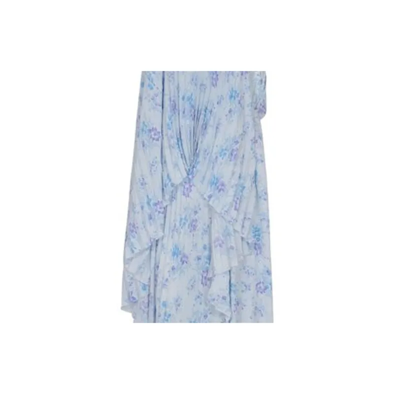 Balenciaga Floral Print Pleated Dress-2