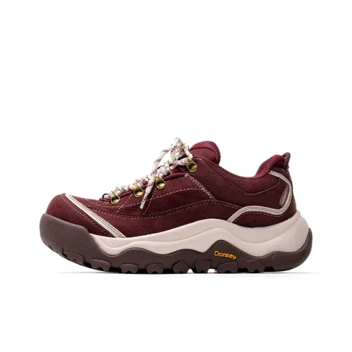 Mule Donkey Cushioned Slip Resistant Low Top Chunky Sneakers Unisex Ancora Red