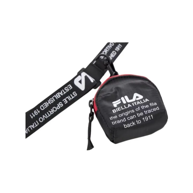 FILA Polyester Cell Phone Pouch, Shoulder Bag, Crossbody Bag Unisex Black-4