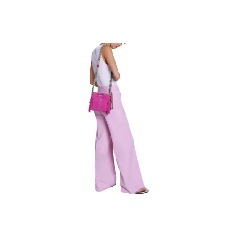 Maje Casual Pants Women's Light Peach Red-3