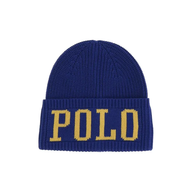 Polo Ralph Lauren Logo Intarsia Knit Beanie-0