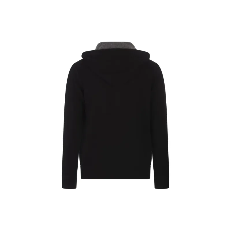 VINCE Cashmere Plain Hoodie-1