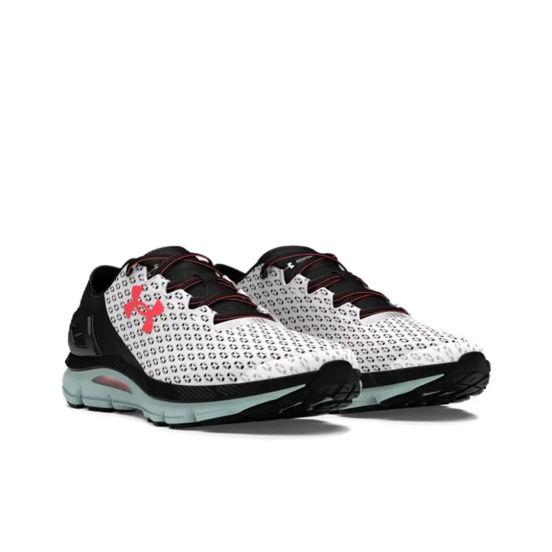 Under Armour Speedform Gemini Anti Slip Wear Resistant Breathable Lightweight Low Top Running Shoes Unisex White-3