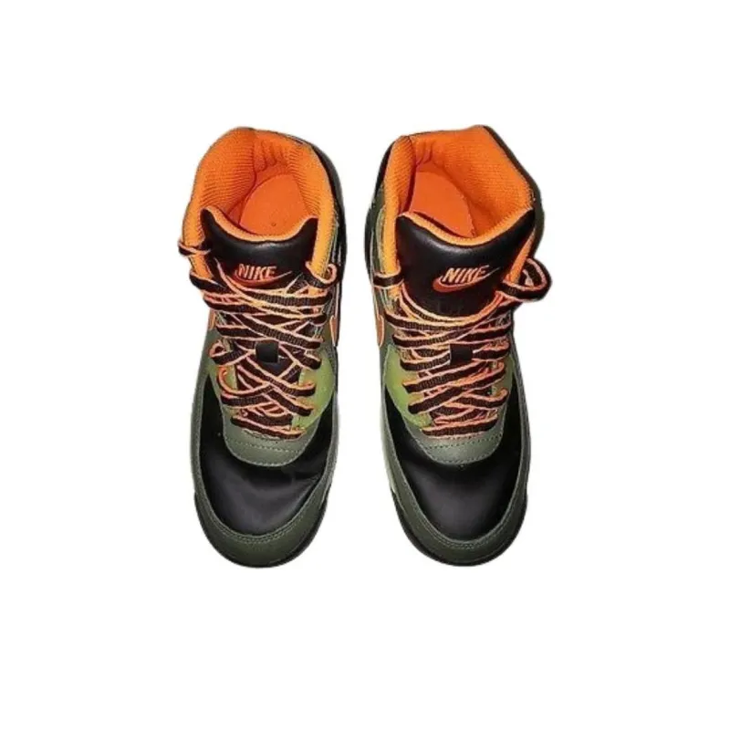 Nike Air Max 90 Boot Army Olive Orange Blaze GS-1