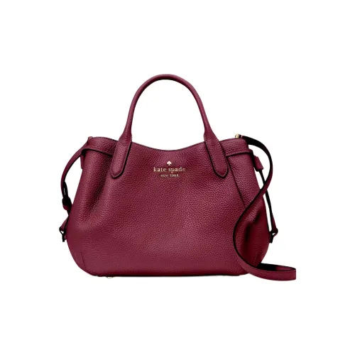 Kate Spade Litchi Grain Leather Shoulder Bag Crossbody Bag Small Size Women's Blackberry-Colored