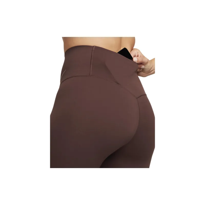 Nike Gentle-Support High-Waisted Cropped Leggings Leggings Women's Brown-4