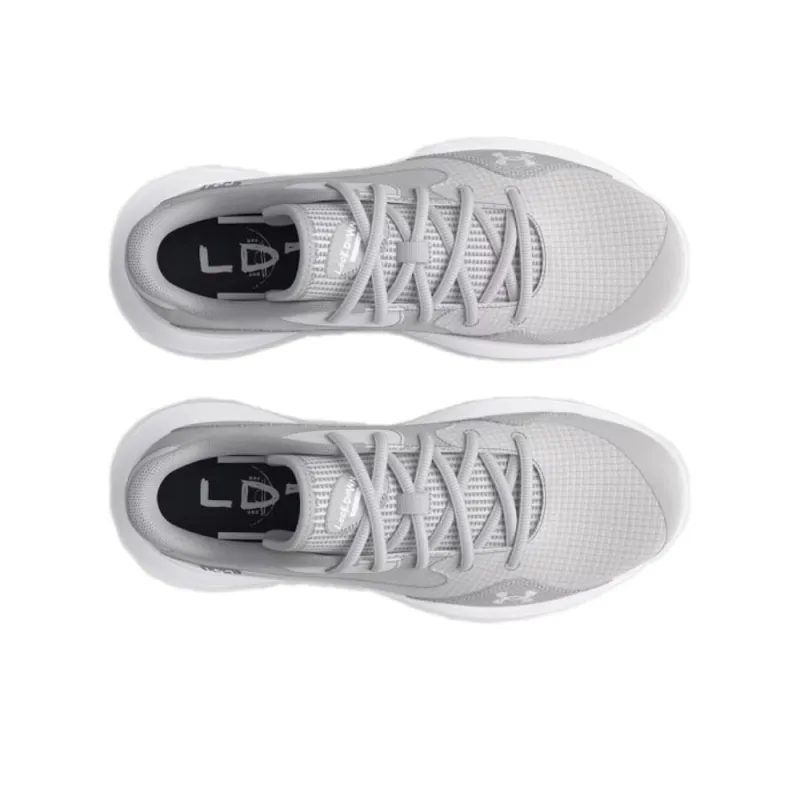 Under Armour Lockdown 7 Anti Slip Wear Resistant Low Top Basketball Shoes Unisex Gray-3