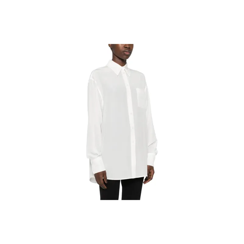 SportMax Buttoned Curved Hem Shirt-3