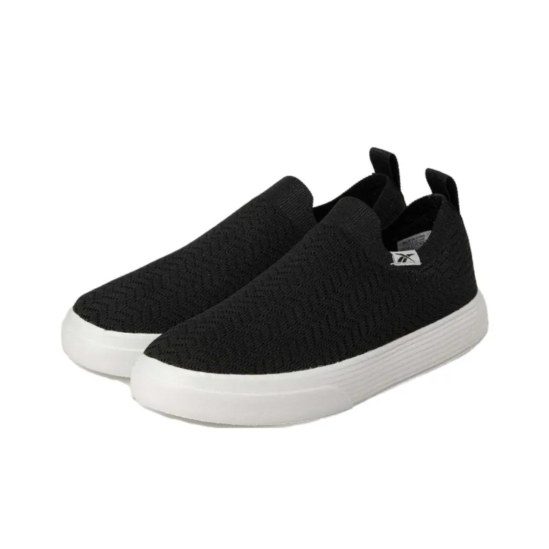Reebok Women's OnLux Slip On 'Black Steely Fog'-2