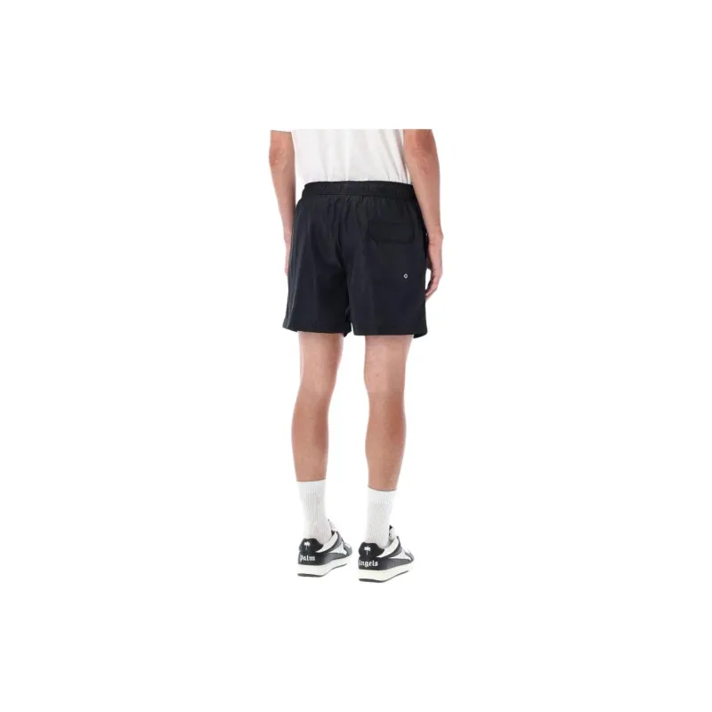 PALM ANGELS Logo Printed Drawstring Swim Shorts-3