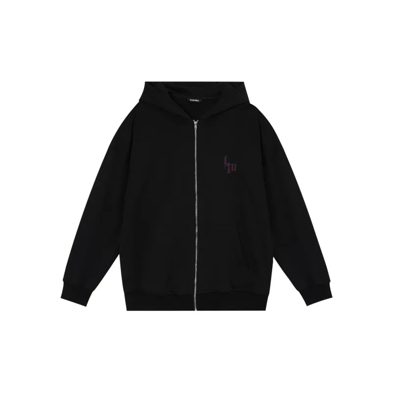 LUJIAMEN Sweatshirt Unisex Black-1