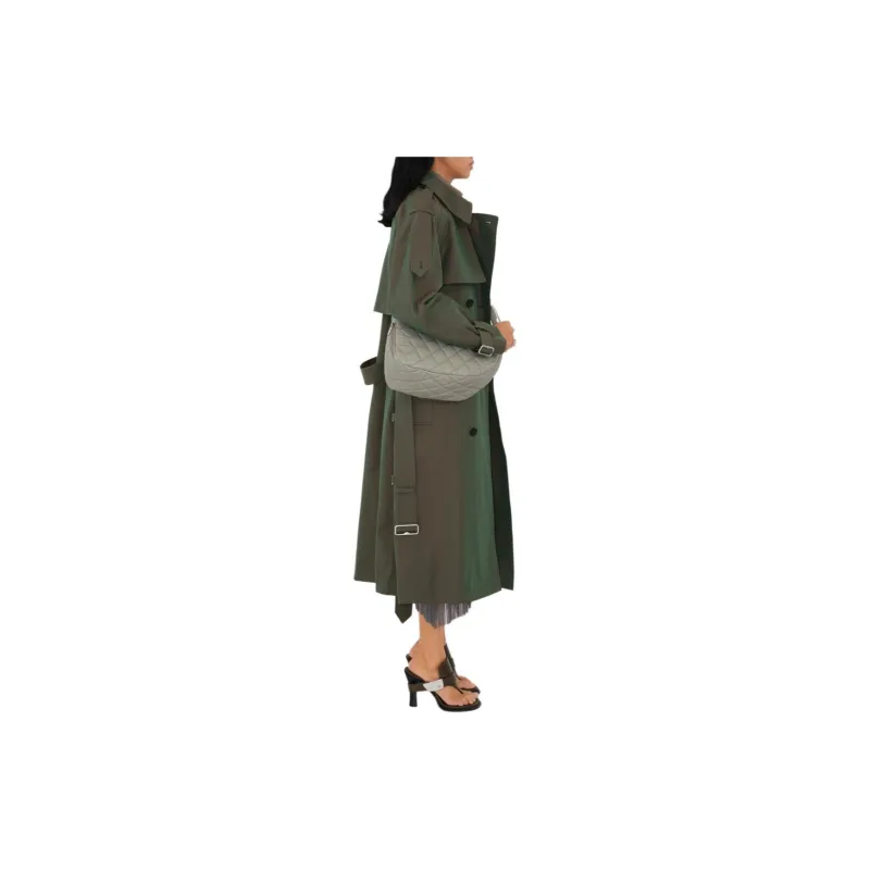 Burberry Trench Coat Women's Classical Style Green-5