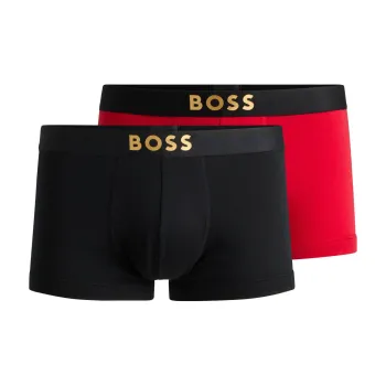 HUGO BOSS Underpants Men's 2 Pack Black+Red