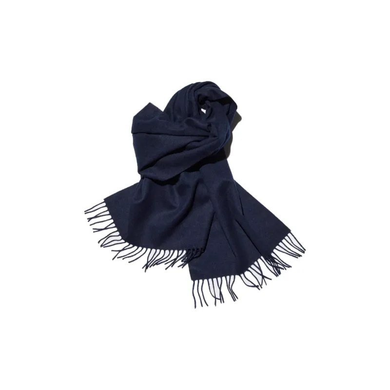 UNIQLO Cashmere Knit Scarves Women's Navy Blue-1