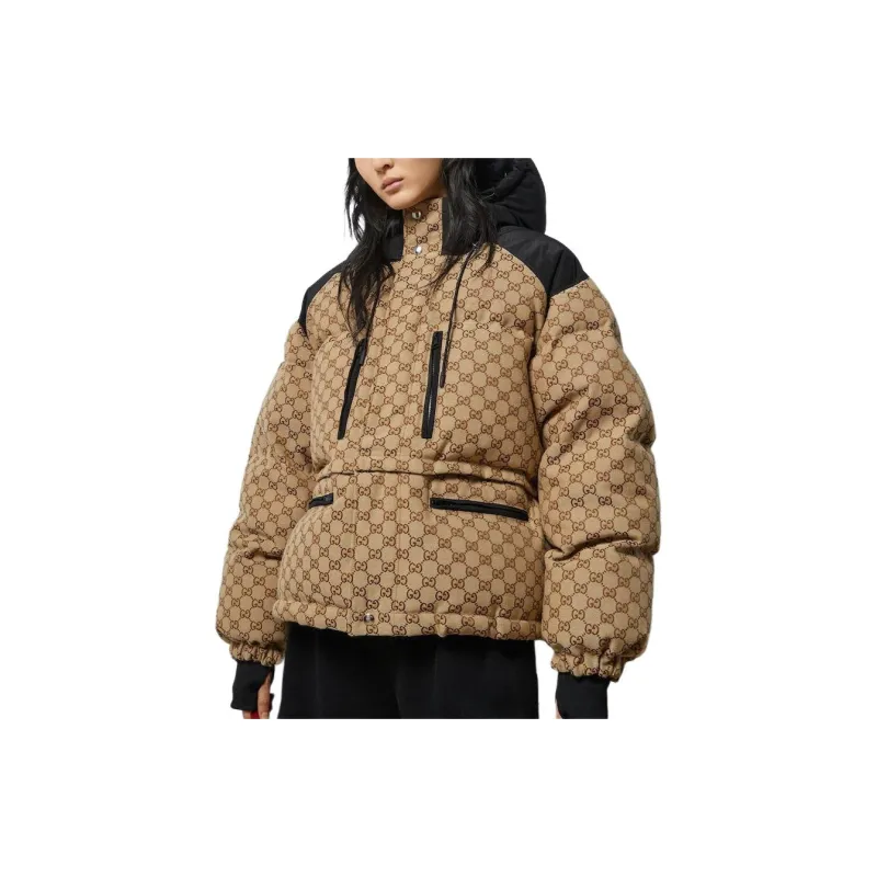 GUCCI Jackets Coats Women's Brown-3
