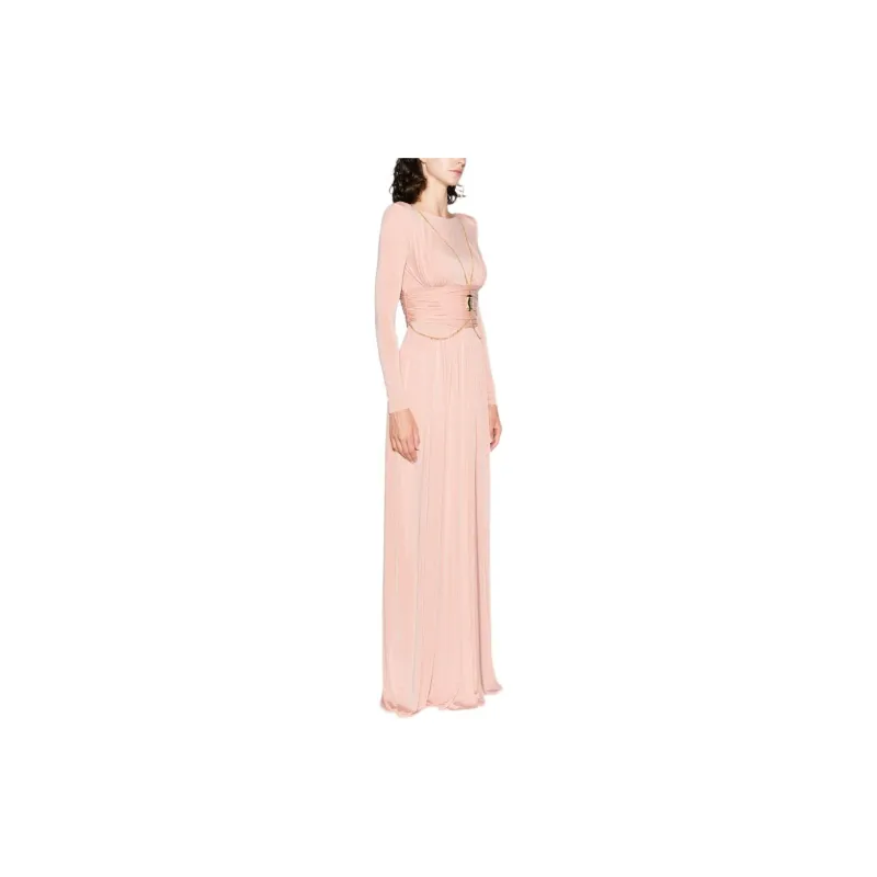 Elisabetta Franchi Long-Sleeved Dresses Women's Pink-6