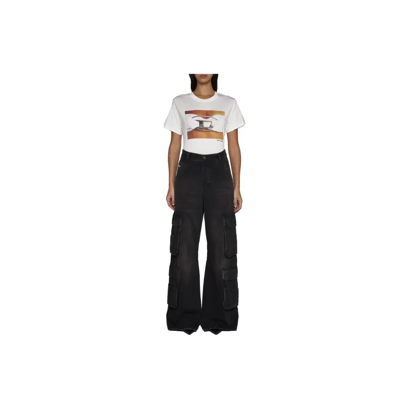 DIESEL T-Shirts Women's White-1