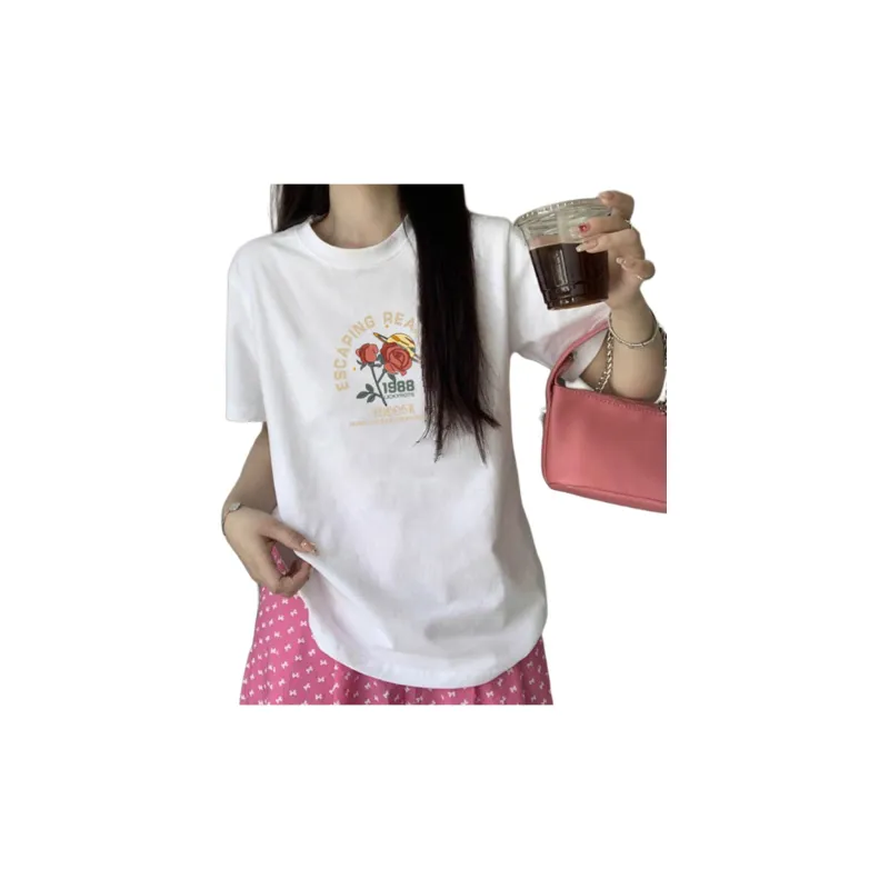 Weixi T Shirts Women's White-5