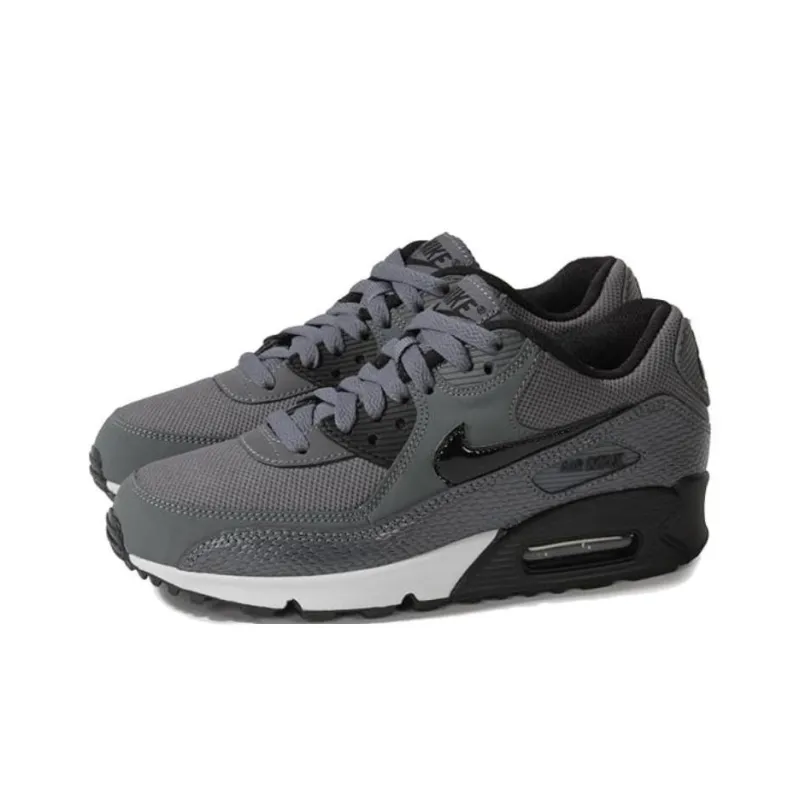 Nike Air Max 90 Anti Slip Wear Resistant Low Top Running Shoes Women's Dark Gray-2