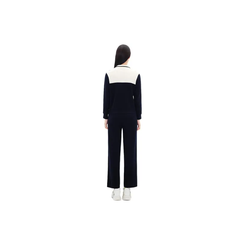 XII BASKET Casual Pants Women's Navy Blue-1